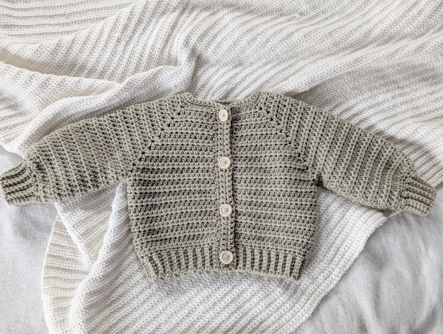 Crochet Cardigan| Succulent 6-12M | RTS