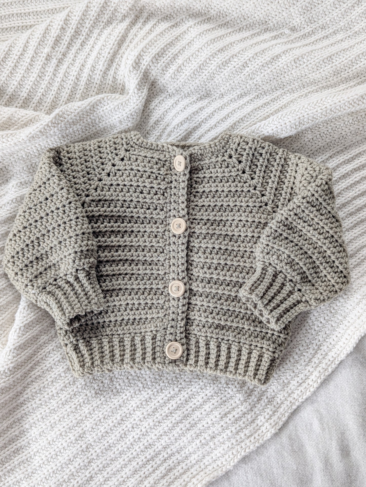 Crochet Cardigan| Succulent 6-12M | RTS